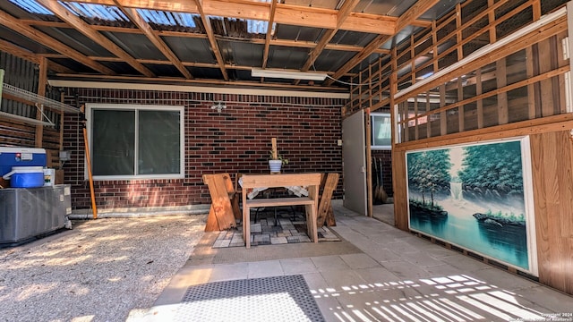 view of patio with central air condition unit