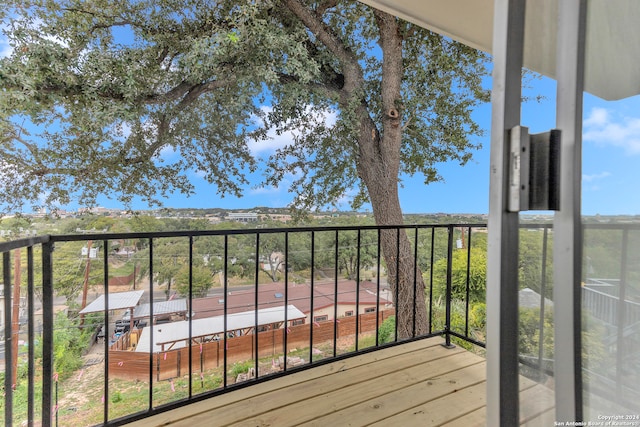 view of balcony