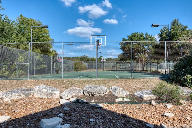 view of basketball court