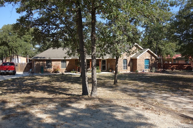 view of ranch-style house