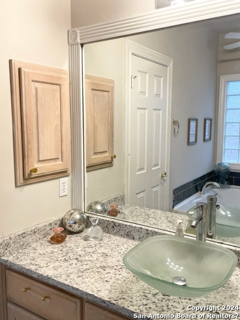 bathroom with vanity