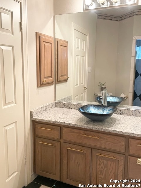 bathroom featuring vanity