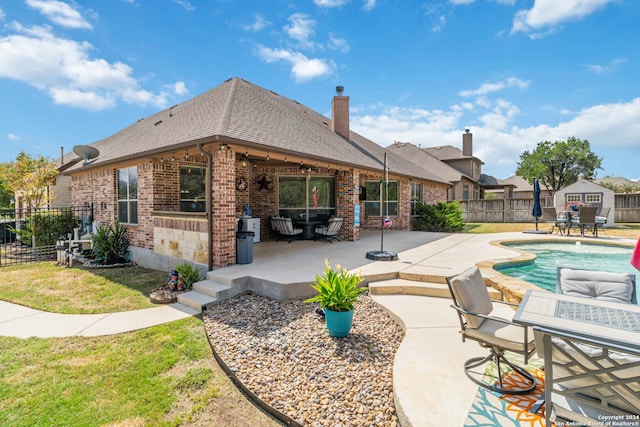 exterior space with a patio