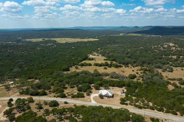 bird's eye view featuring a mountain view