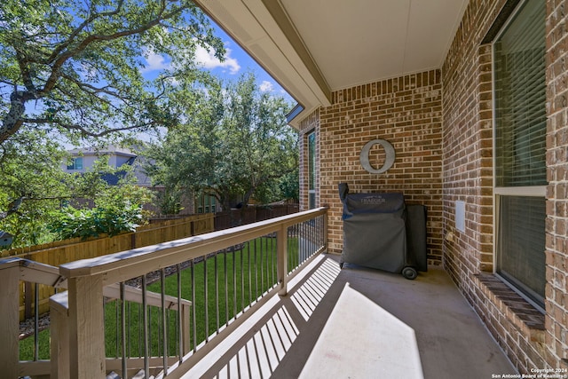 view of balcony