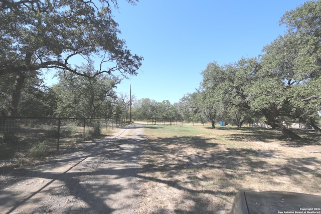 view of street featuring a rural view