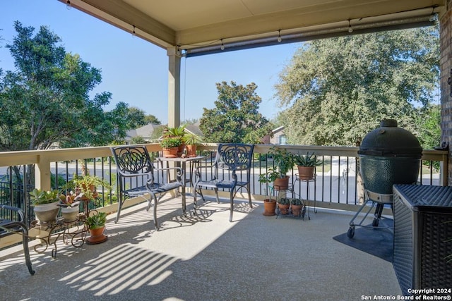 view of balcony