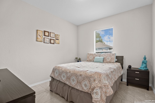 view of tiled bedroom