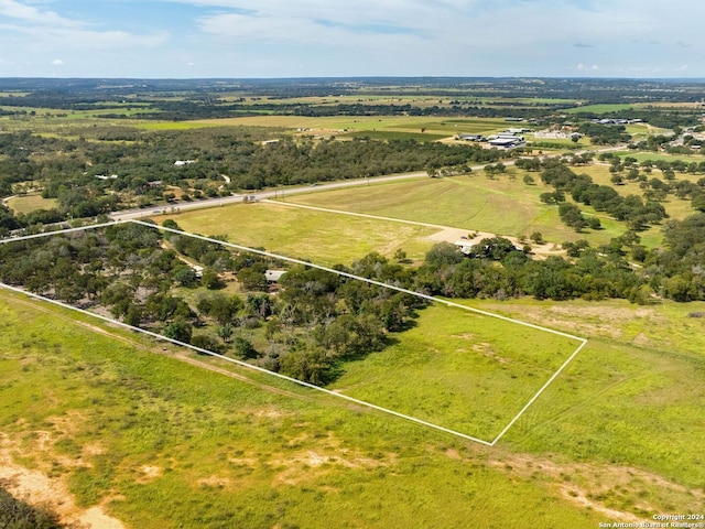 aerial view featuring a rural view