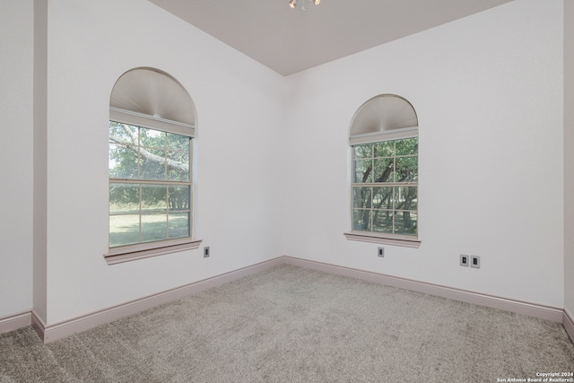 spare room featuring carpet flooring