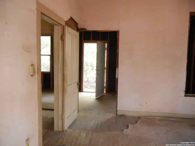 view of hall