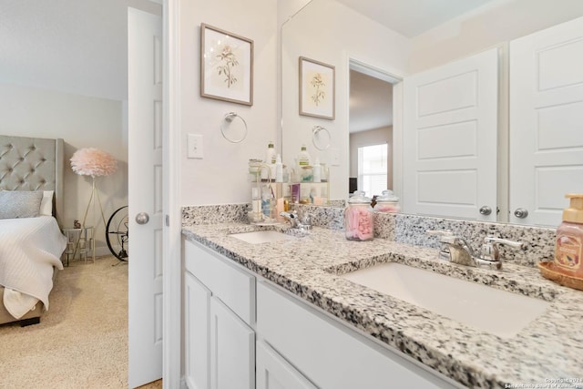 3443 Iron Cyn, Bulverde, TX 78163 - bathroom with double vanity, ensuite bath, and a sink