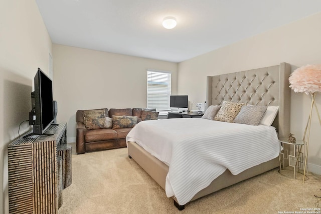 3443 Iron Cyn, Bulverde, TX 78163 - bedroom with baseboards and light colored carpet
