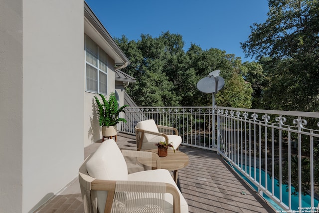 view of balcony