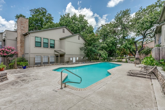 view of pool with a patio