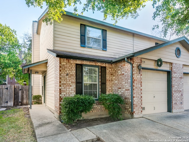 view of front of house featuring a garage