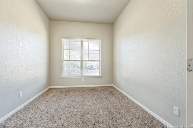 unfurnished room with carpet floors