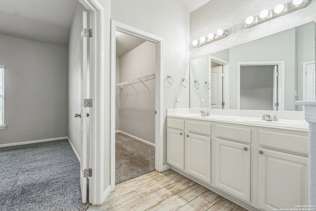 bathroom featuring vanity