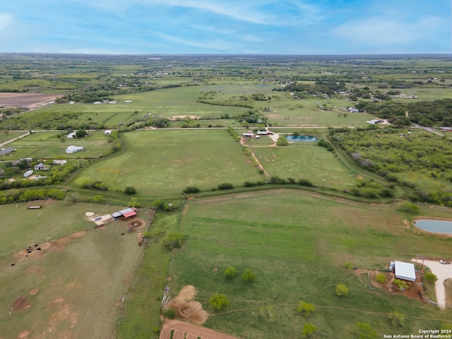 drone / aerial view featuring a rural view