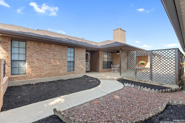 exterior space with a patio