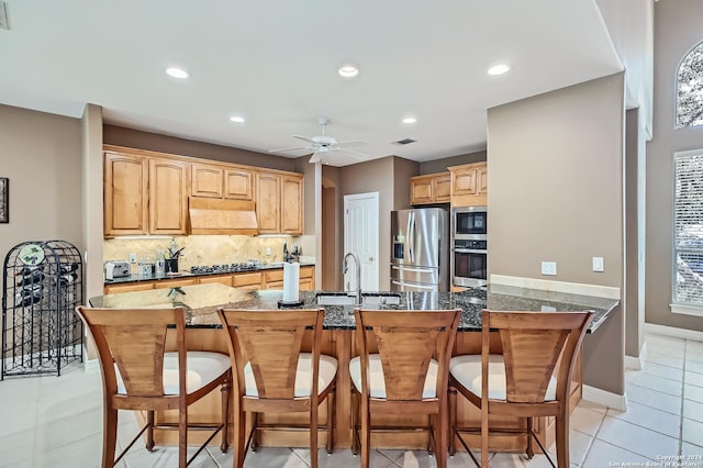carpeted dining space featuring a notable chandelier, ornamental molding, and baseboards