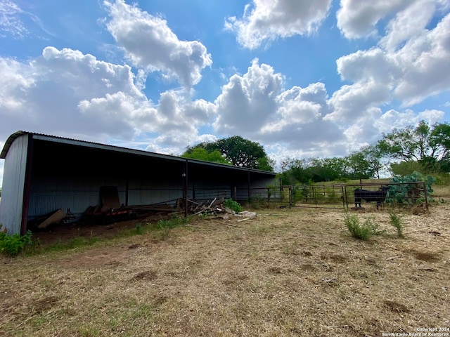 view of horse barn