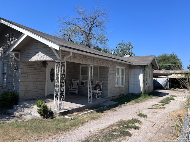 view of ranch-style home