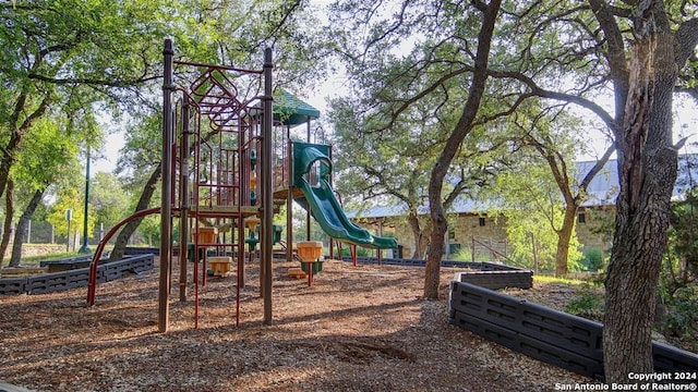 view of jungle gym