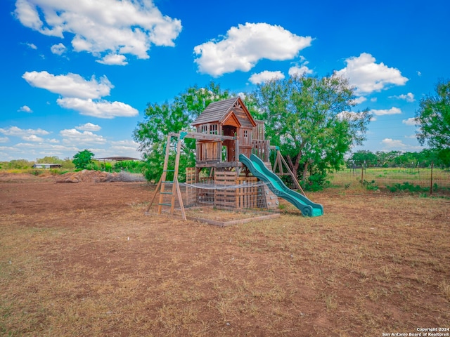 view of play area