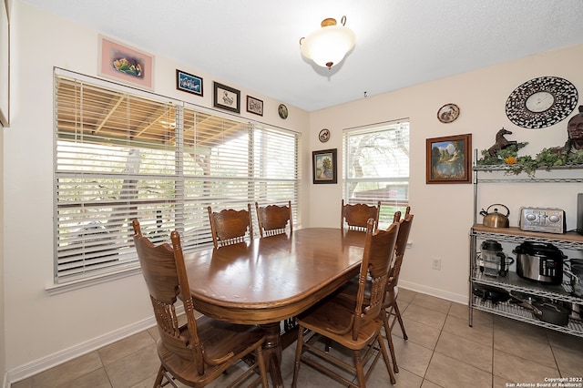 dining area featuring tile patterned floors