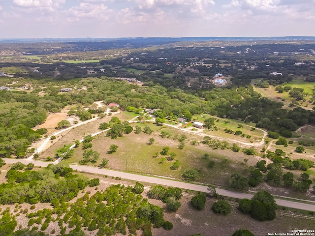 drone / aerial view with a rural view