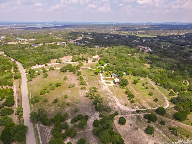 drone / aerial view with a rural view