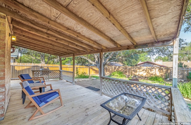 view of wooden terrace