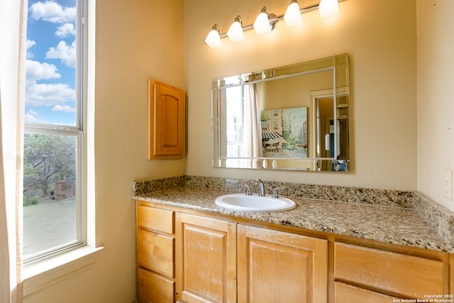 bathroom featuring vanity