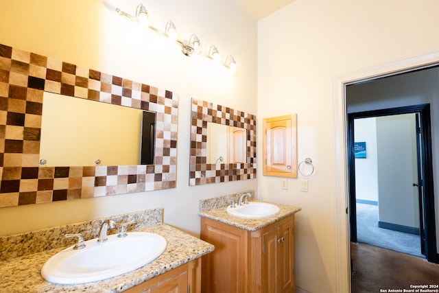 bathroom featuring vanity