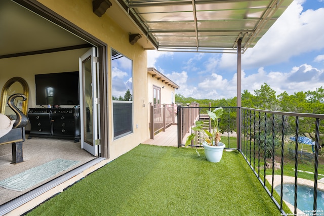 view of balcony