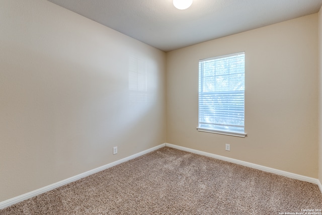 empty room featuring carpet flooring