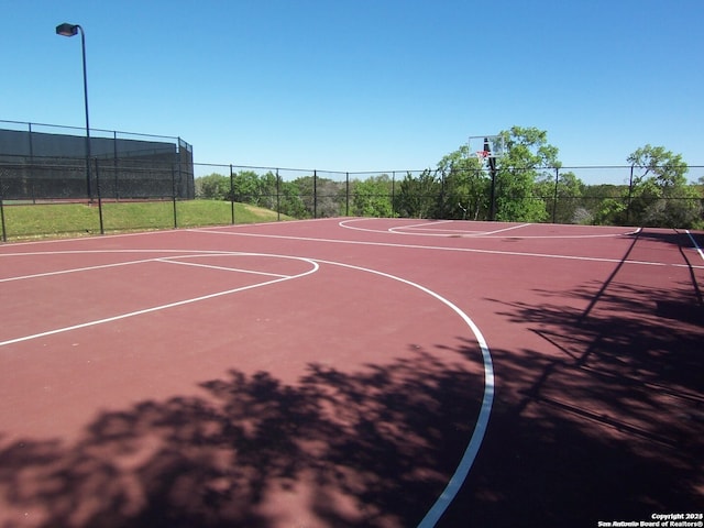 view of basketball court