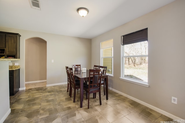 view of dining room