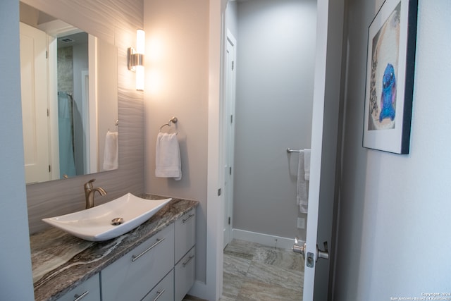 bathroom featuring vanity