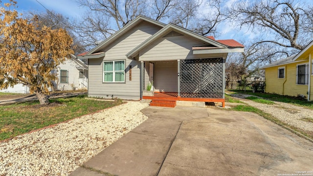 view of bungalow