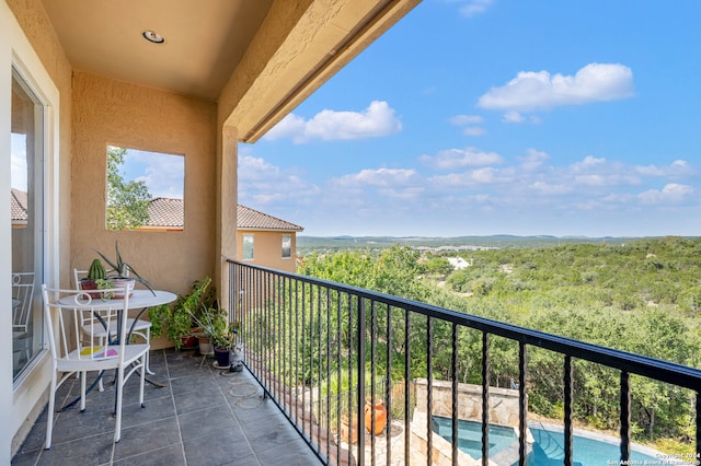 view of balcony