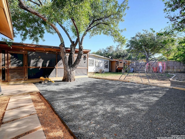 view of front of home with a patio area