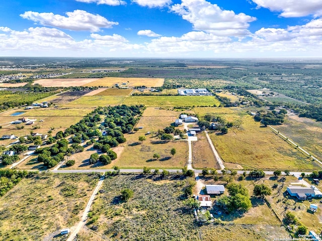 drone / aerial view featuring a rural view