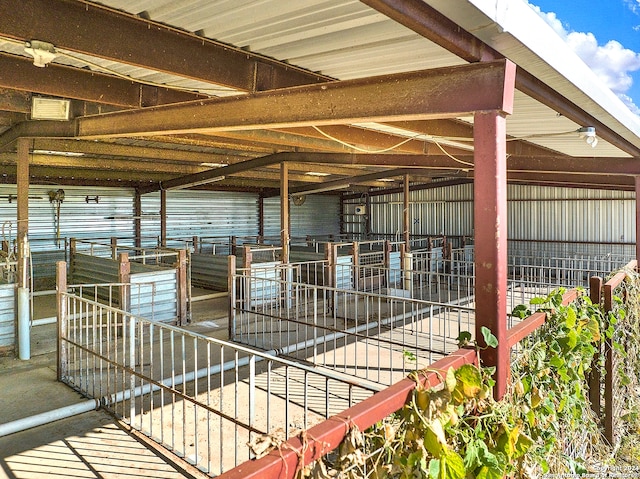 view of horse barn