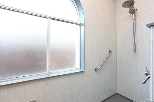 bathroom with walk in shower