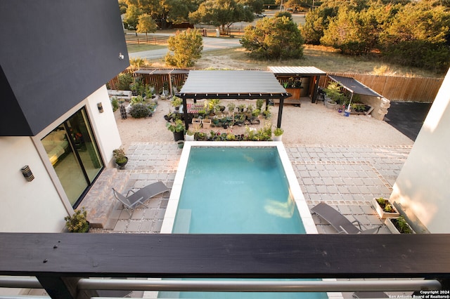 view of pool with a patio