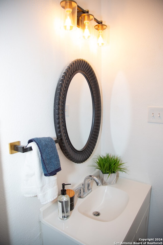 bathroom featuring vanity