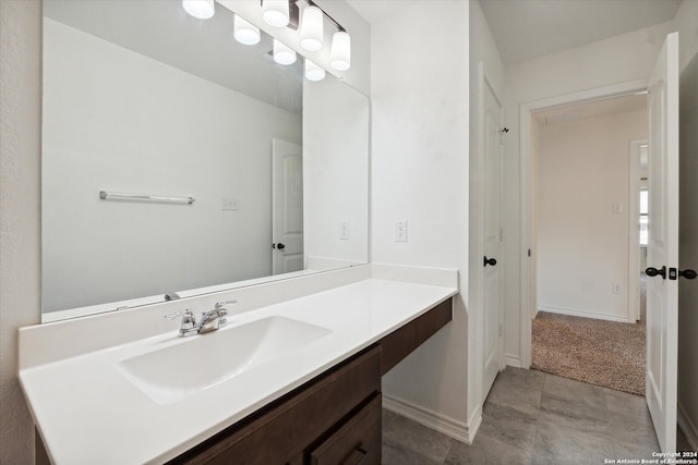 bathroom with vanity