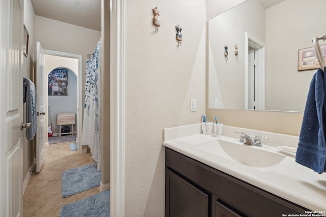 5018 Italica Rd, San Antonio, TX 78253 - bathroom featuring tile patterned floors and vanity